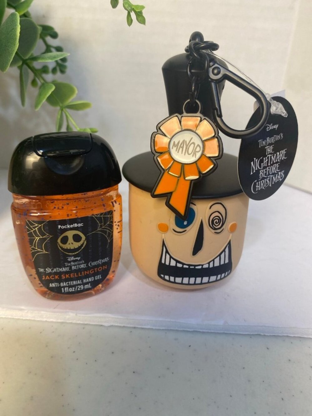 Nightmare Before Christmas Mayor BBW  Spinning PocketBac & “Jack” Sanitizer New